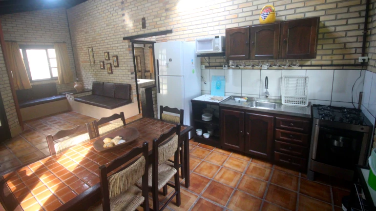 sala de estar e cozinha