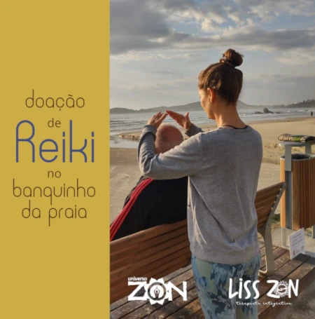 Cartaz para o reiki no banquinho